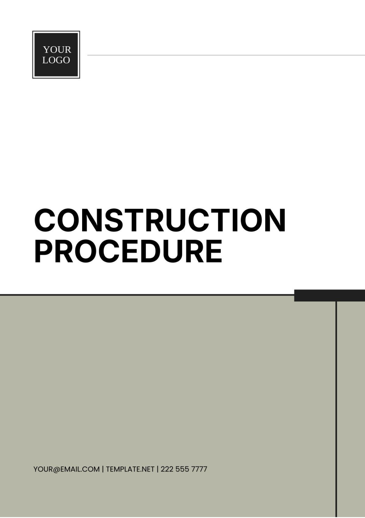 Construction Procedure Template - Edit Online & Download