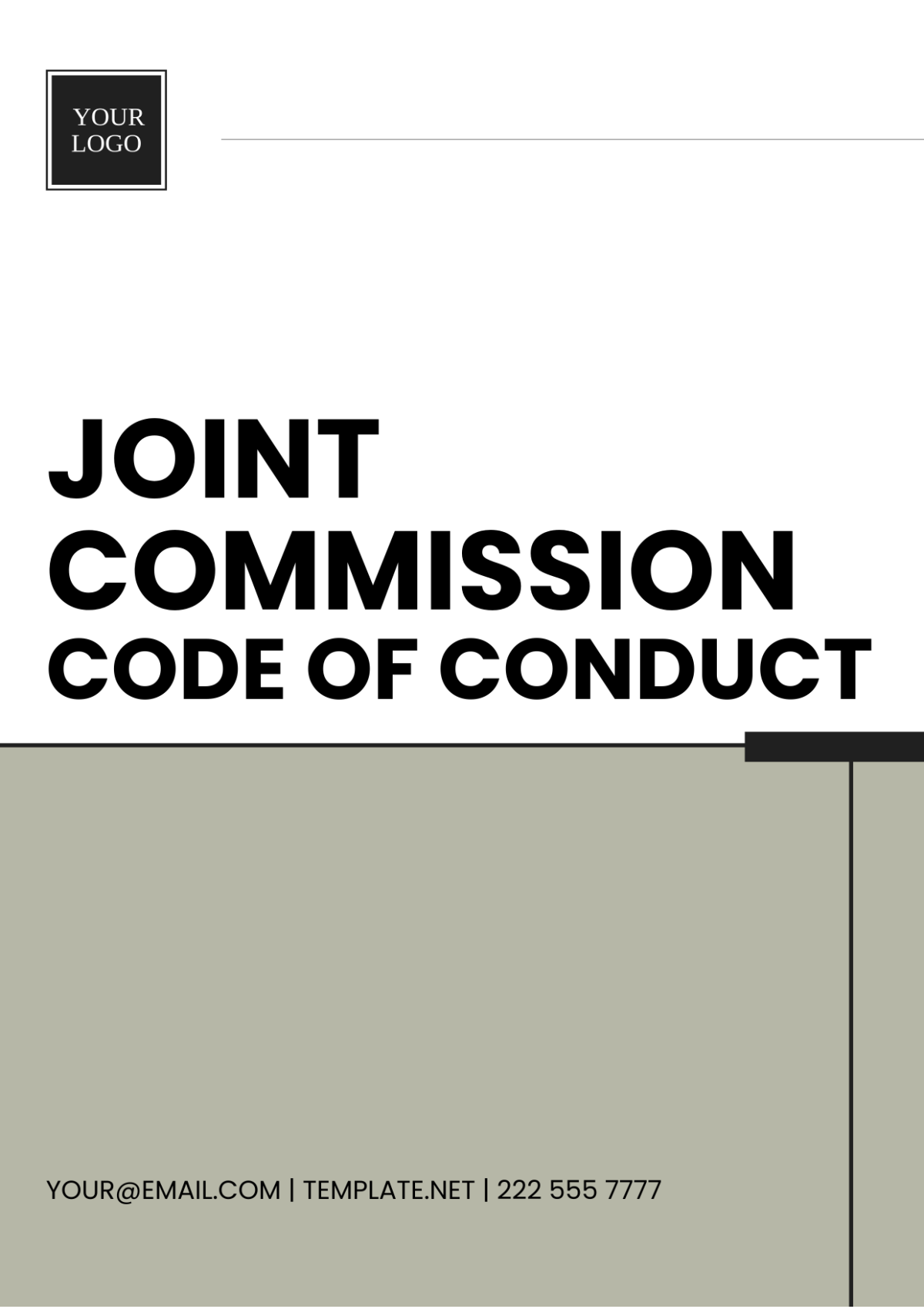 Joint Commission Code of Conduct Template