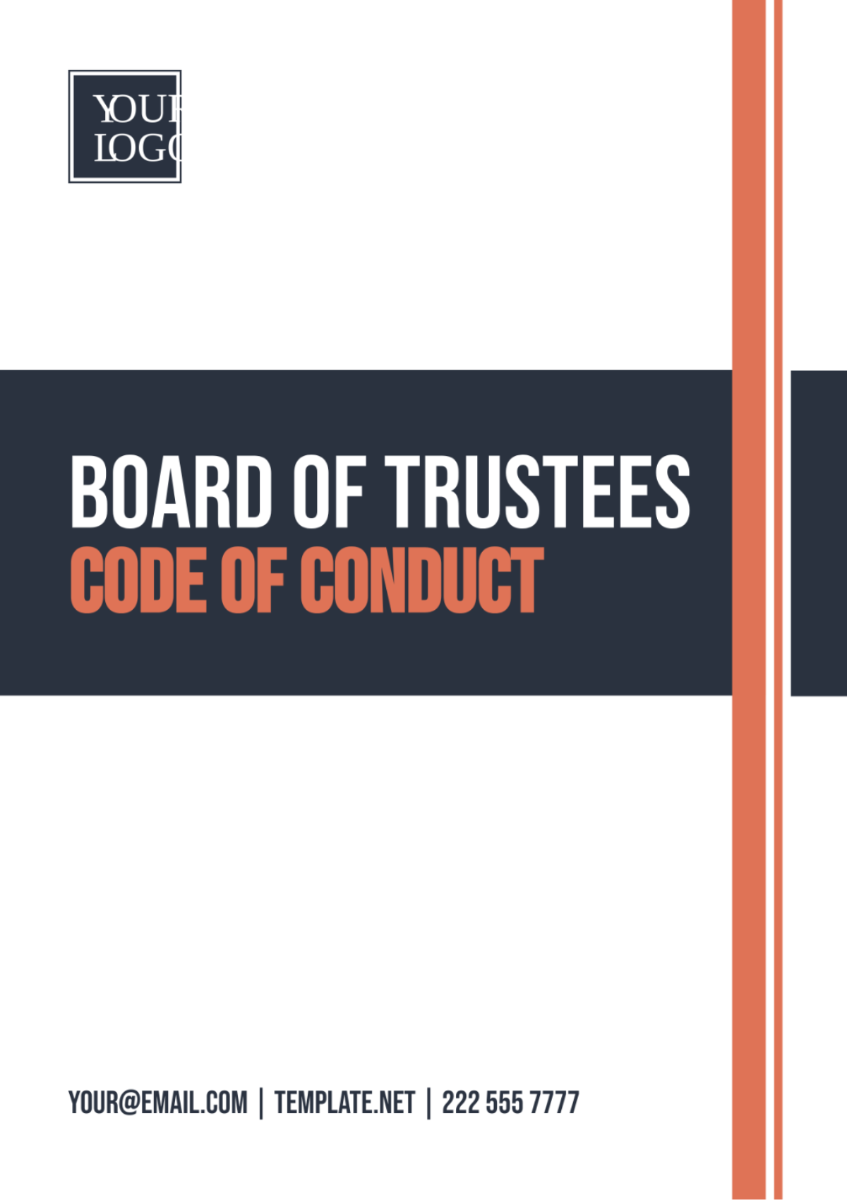 Board of Trustees Code of Conduct Template