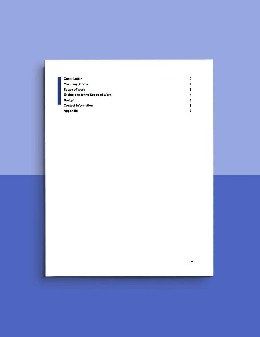 Job Contract Proposal Template