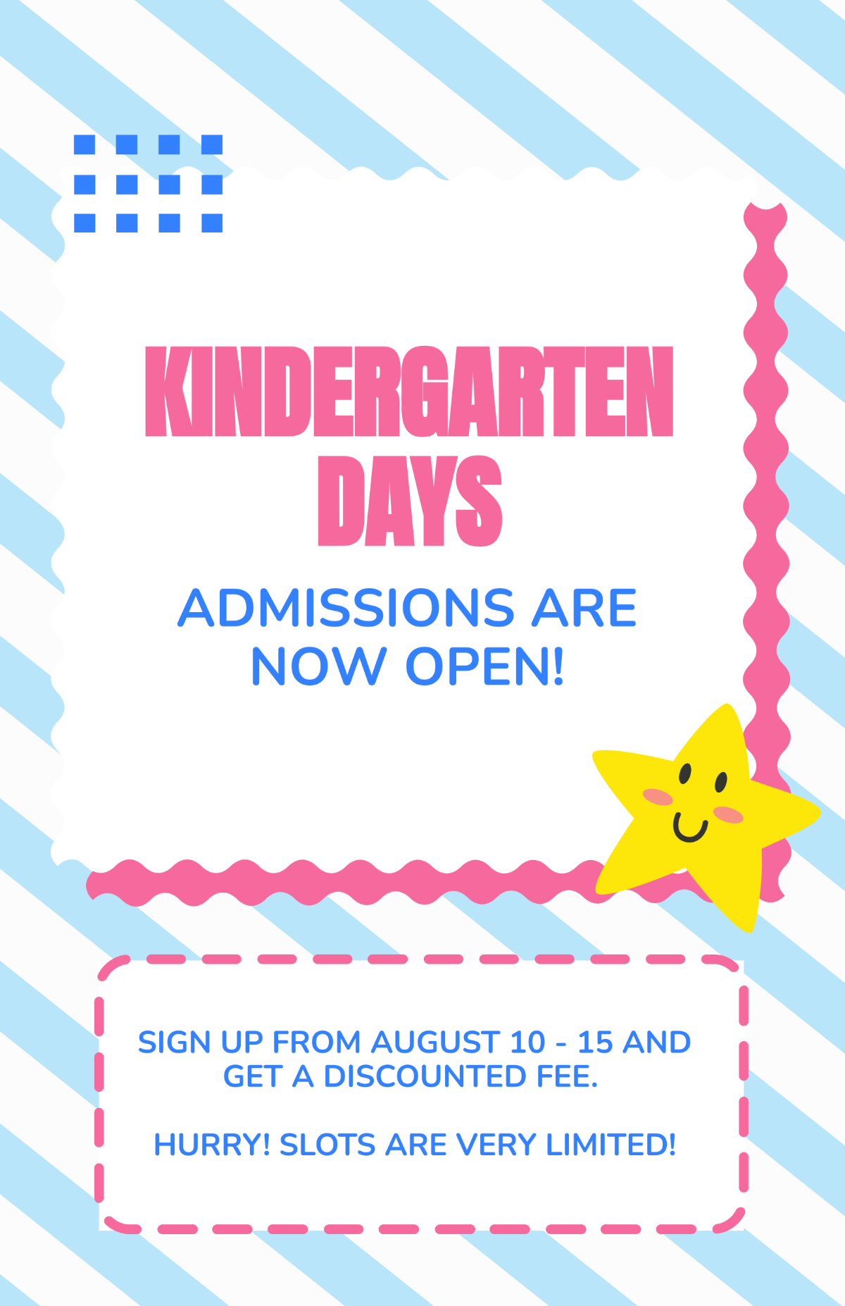 Kindergarten Poster Template