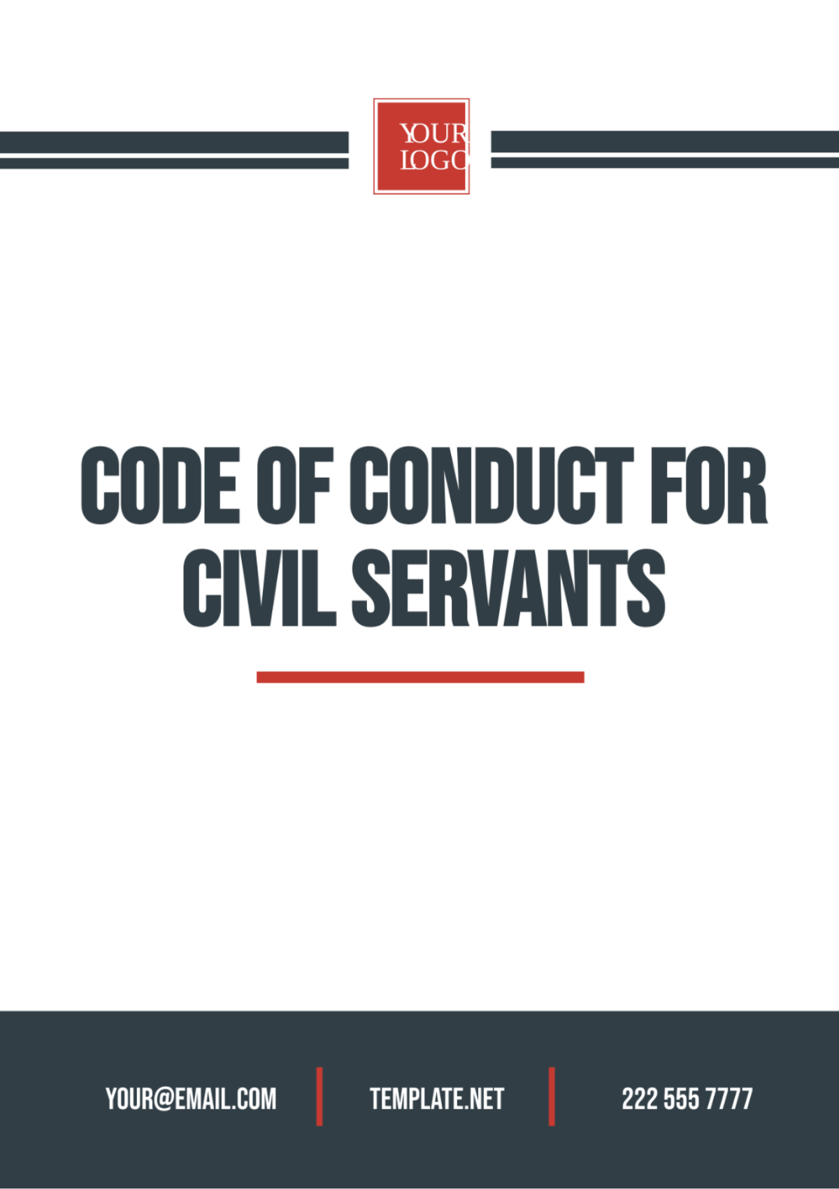 Code of Conduct for Civil Servants Template