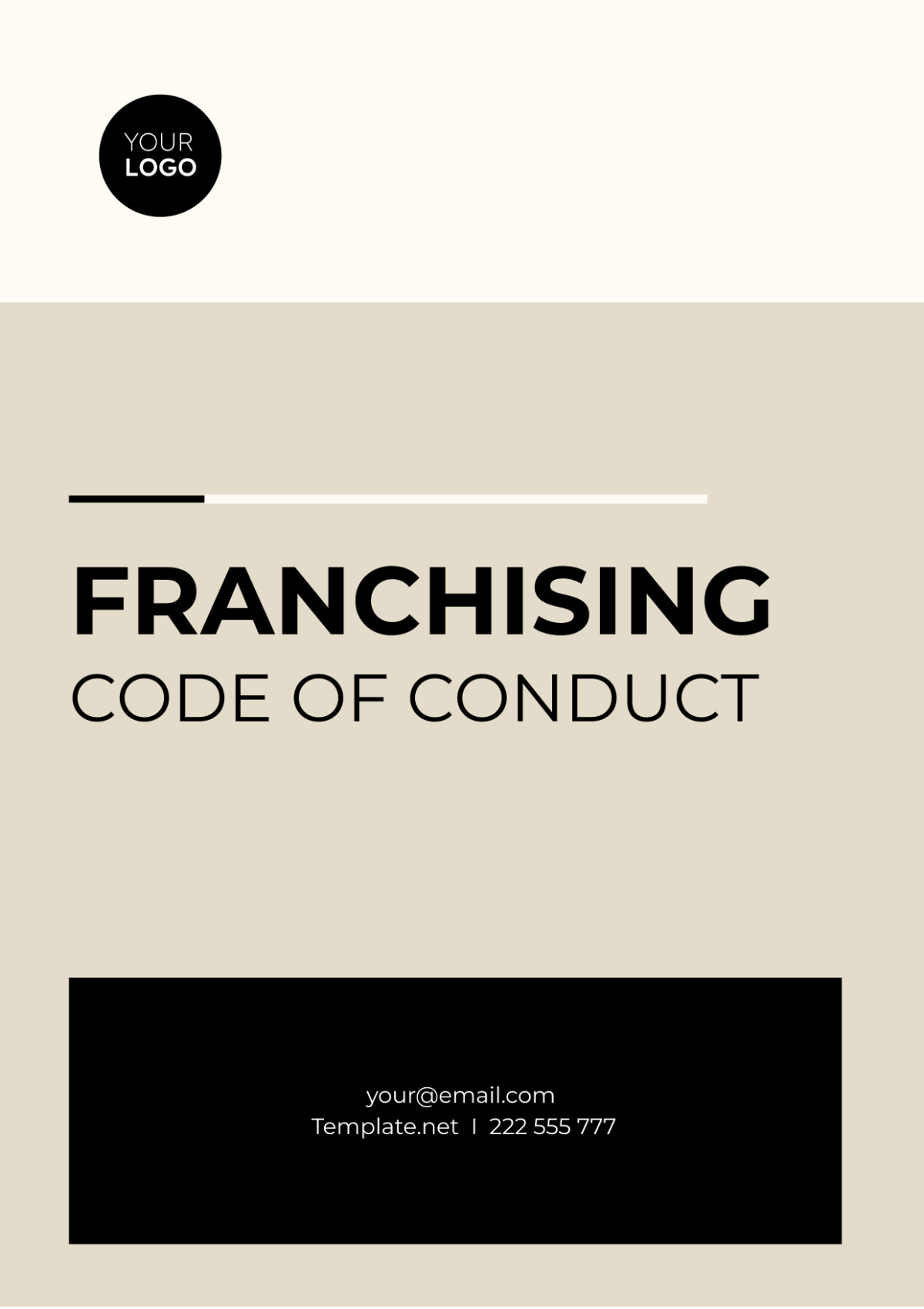 Franchising Code of Conduct Template