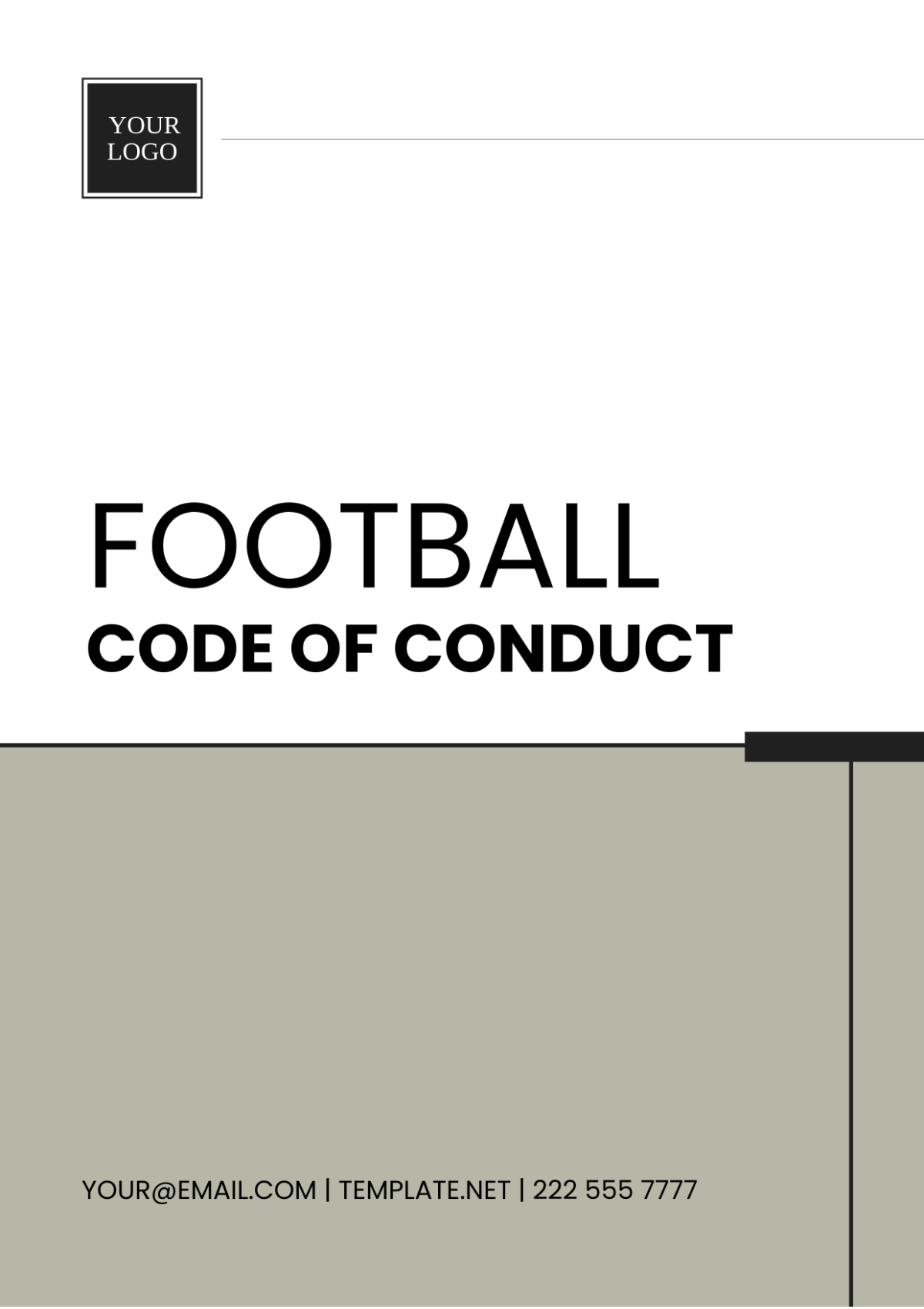 Football Code of Conduct Template