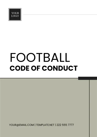 Free Football Code of Conduct Template to Edit Online