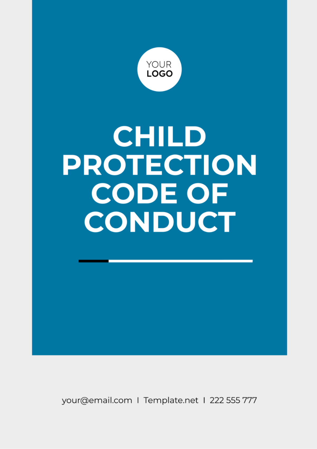 Child Protection Code of Conduct Template