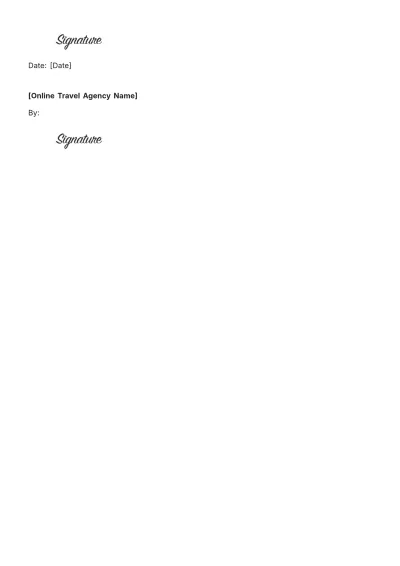 Free Travel Agency Distribution Contract Template to Edit Online