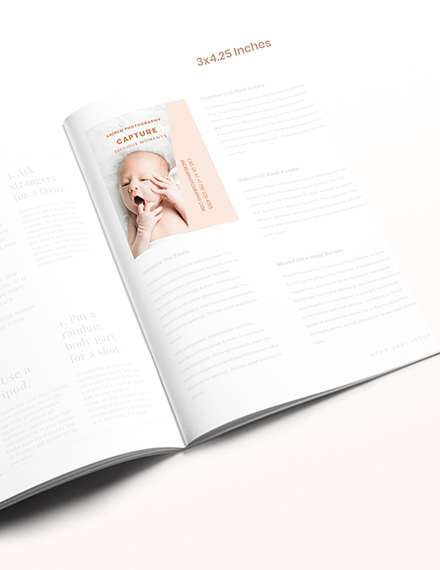 Newborn Photographer Magazine Ads Download
