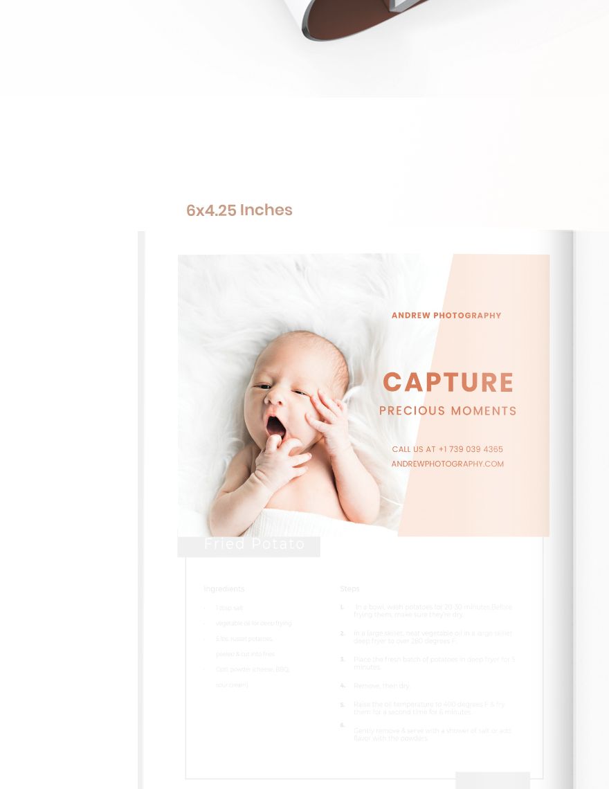 Newborn Photographer Magazine Ads Example