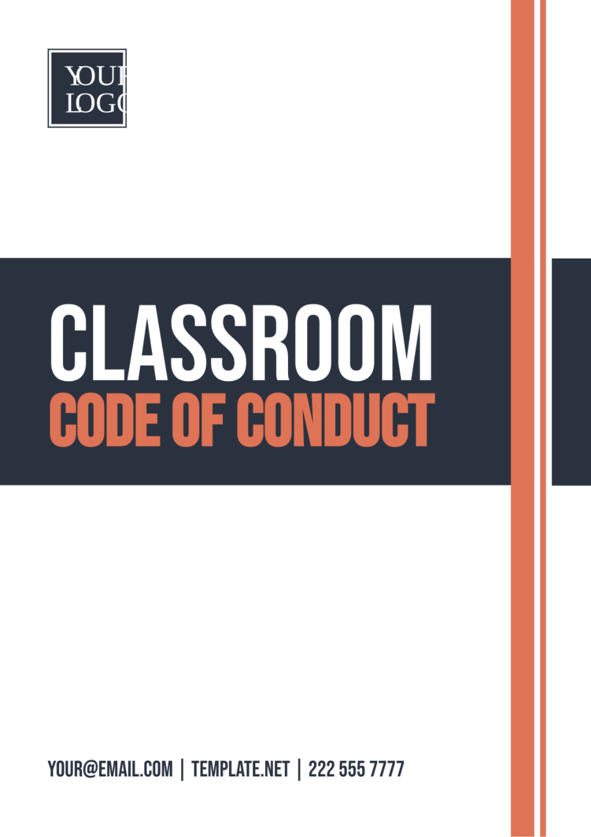 Classroom Code of Conduct Template
