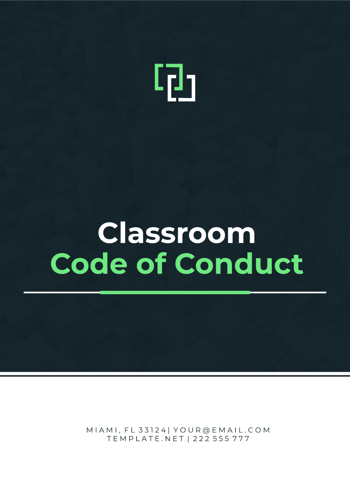 Classroom Code of Conduct Template