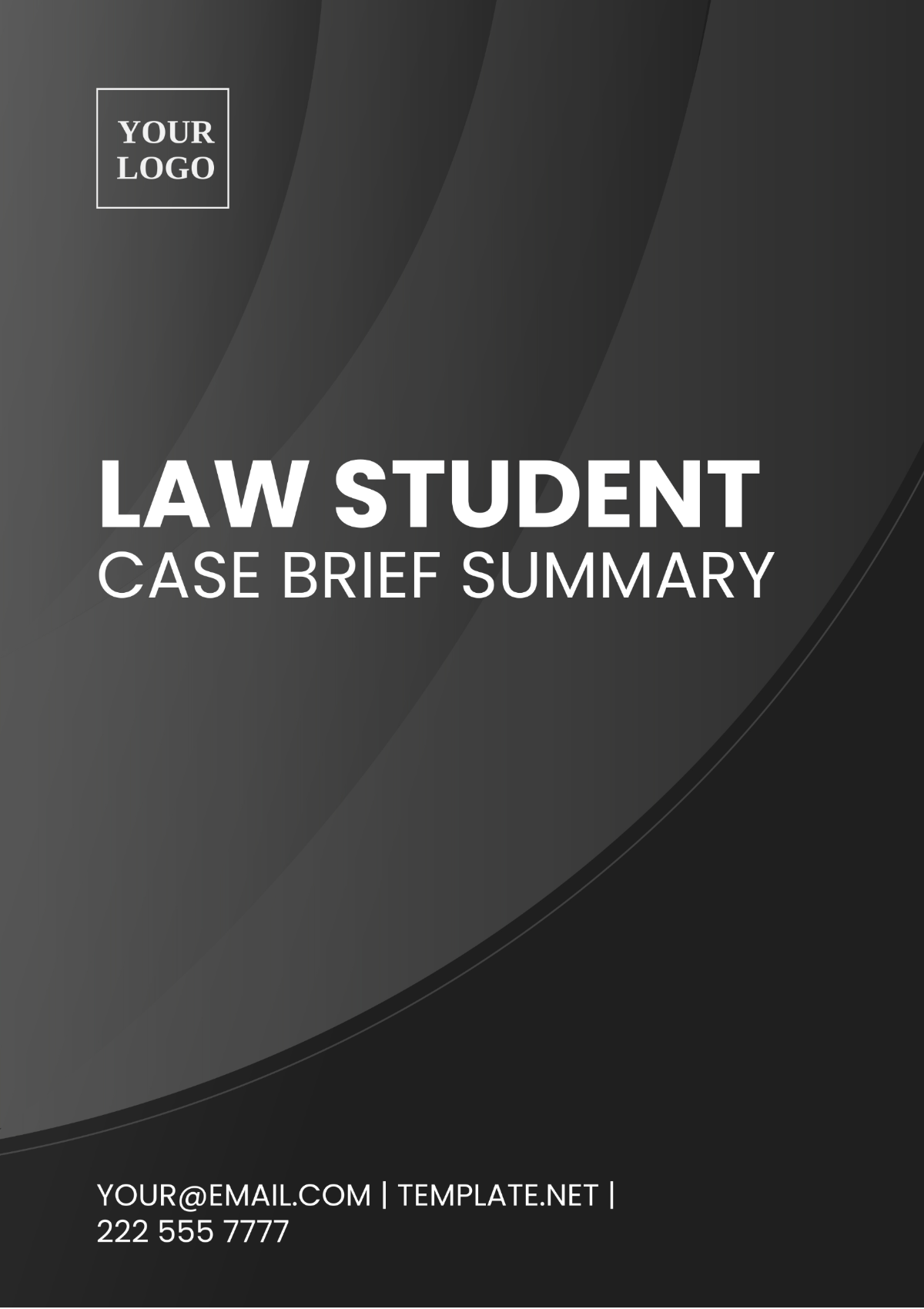 Free Law Student Case Brief Summary Template