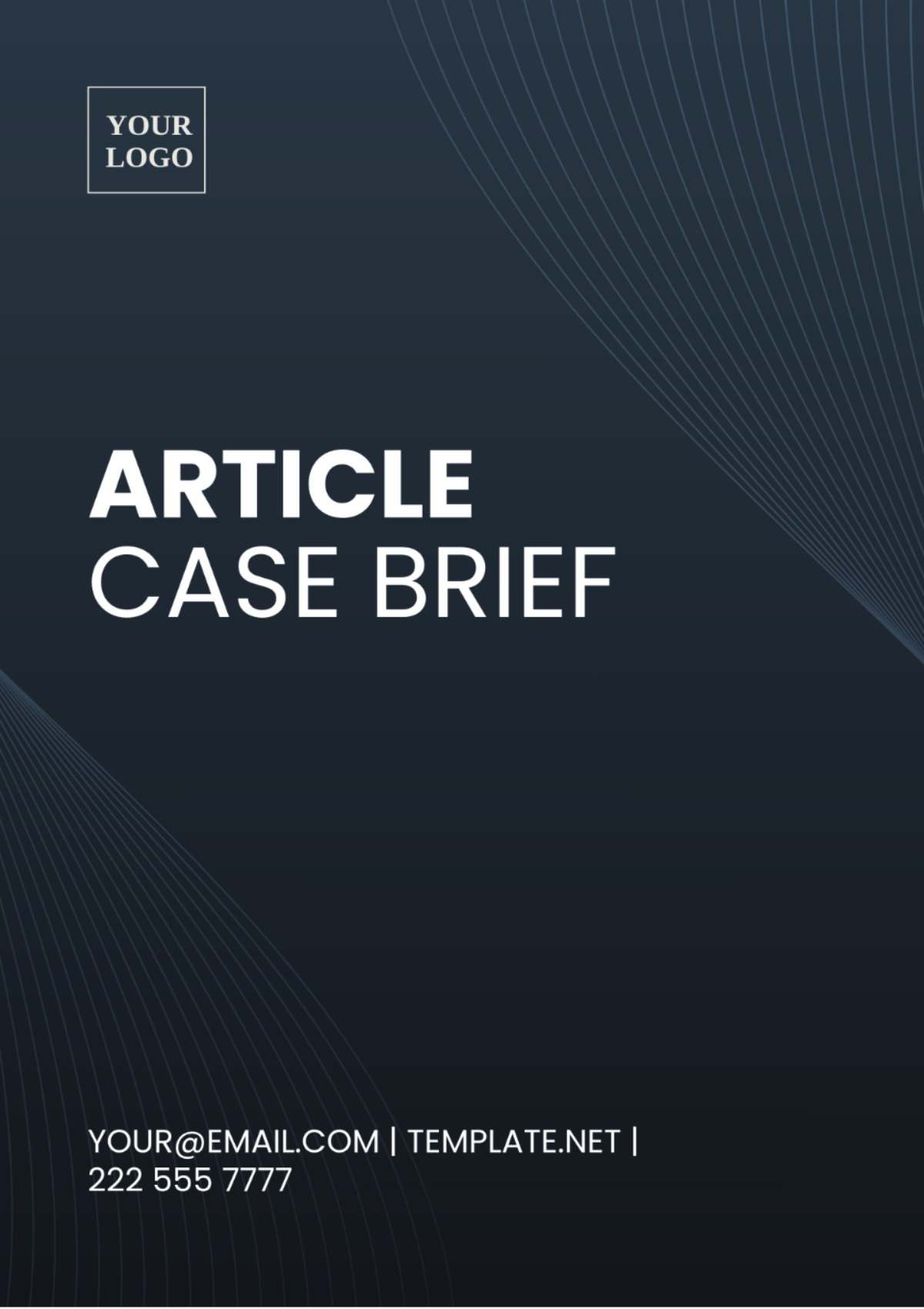 Free Article Case Brief Template
