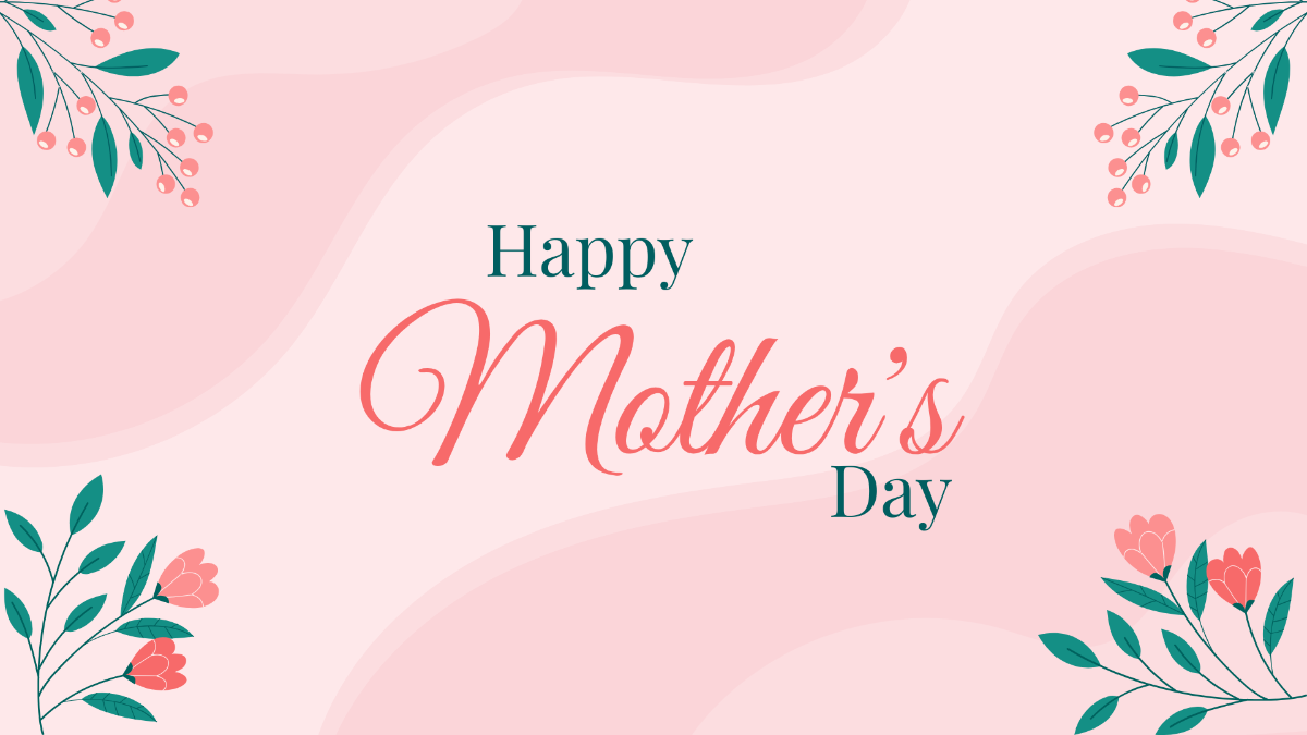 Free Mother's Day Background Template