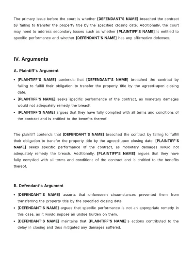 Free Case Brief Practice Template to Edit Online