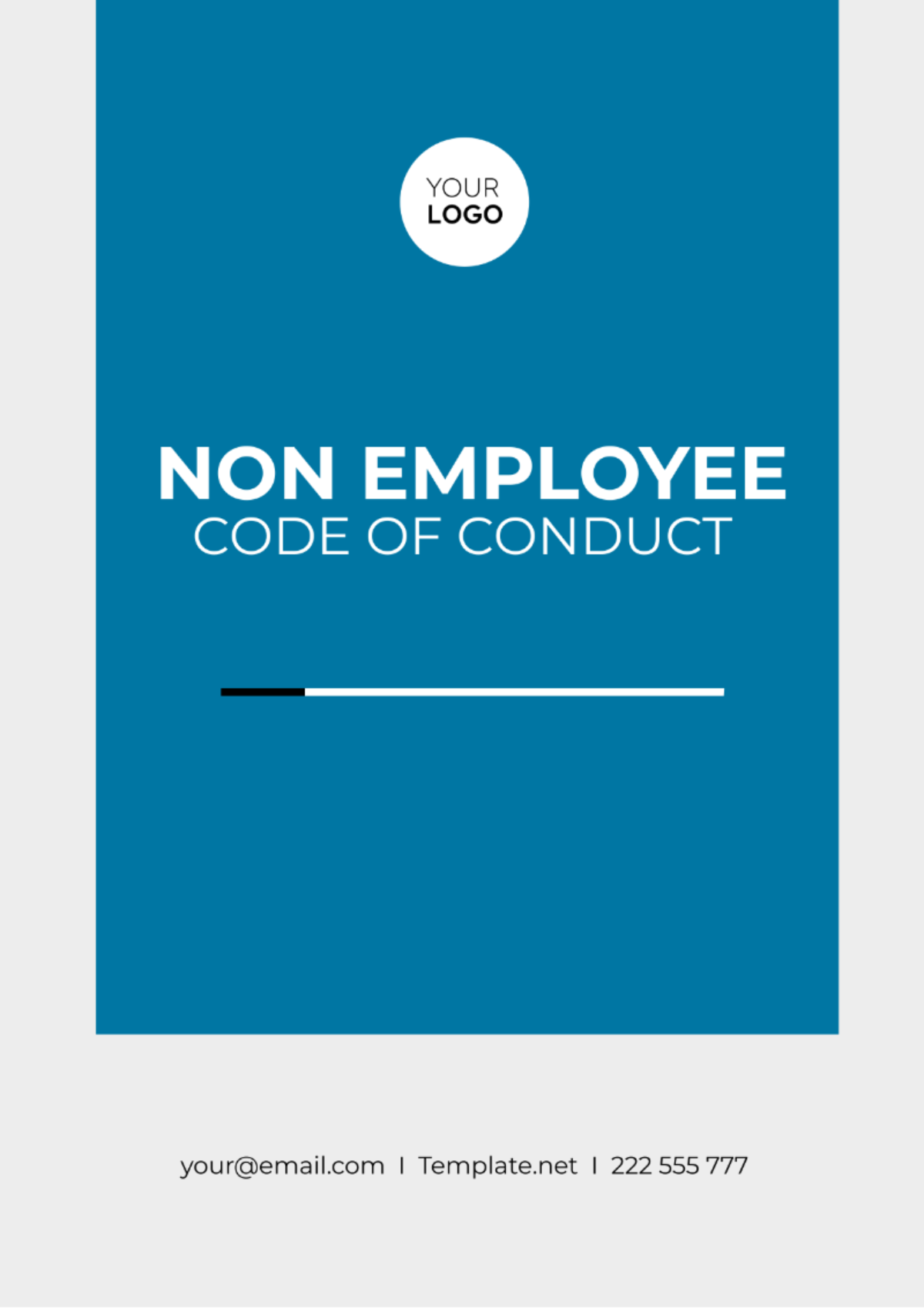 Non Employee Code of Conduct Template