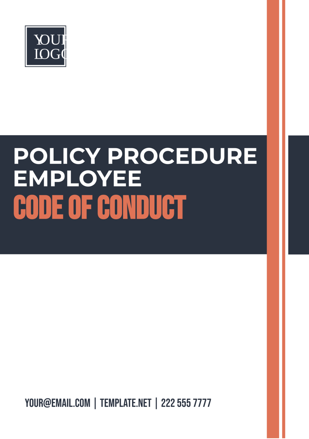 Policy Procedure Employee Code of Conduct Template
