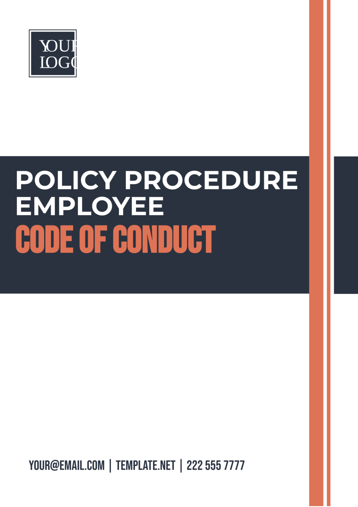 Policy Procedure Employee Code of Conduct Template - Edit Online & Download