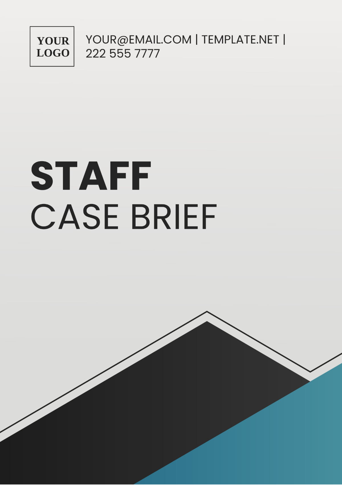 Free Staff Case Brief Template