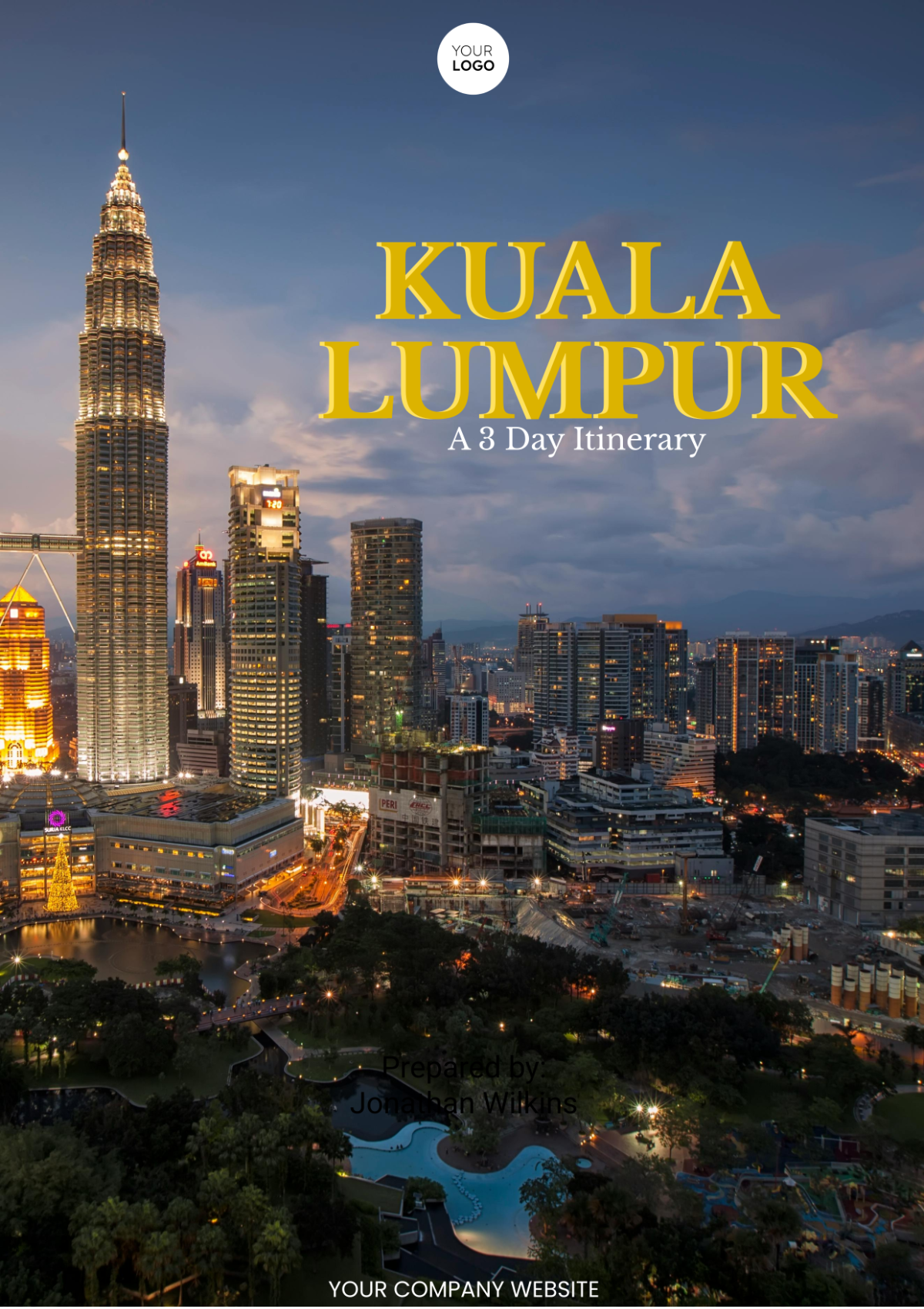 Free 3 Day Kuala Lumpur Itinerary Template - Edit Online & Download ...