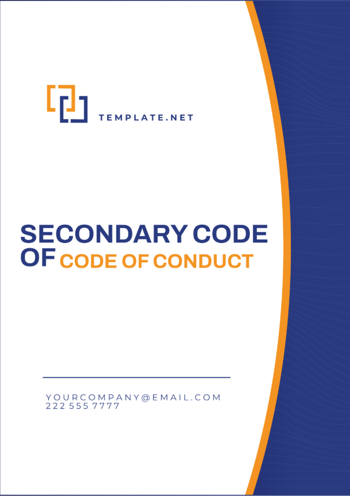 Secondary Code of Student Conduct Template