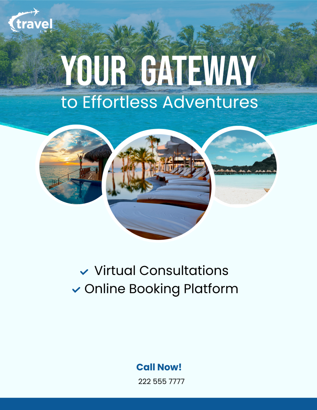 Free Travel Agency Digital Flyer Template