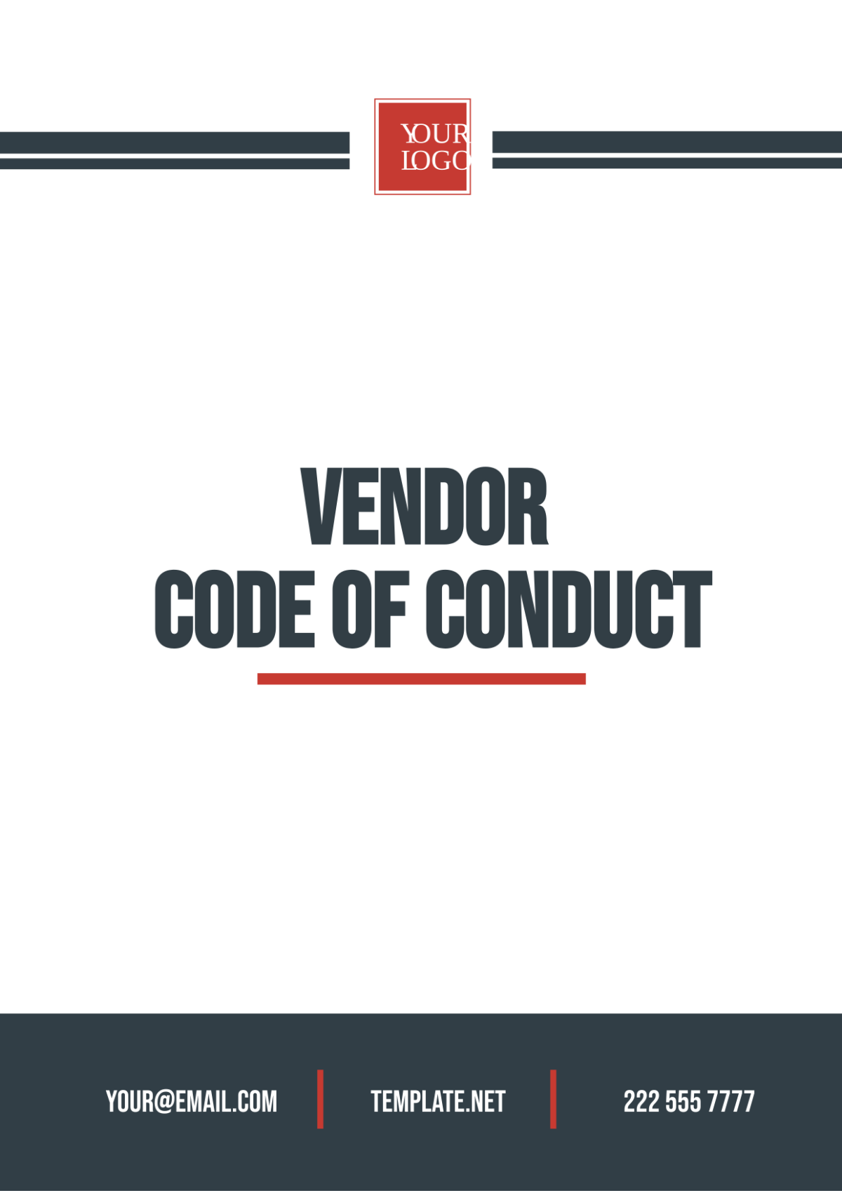 Vendor Code of Conduct Template