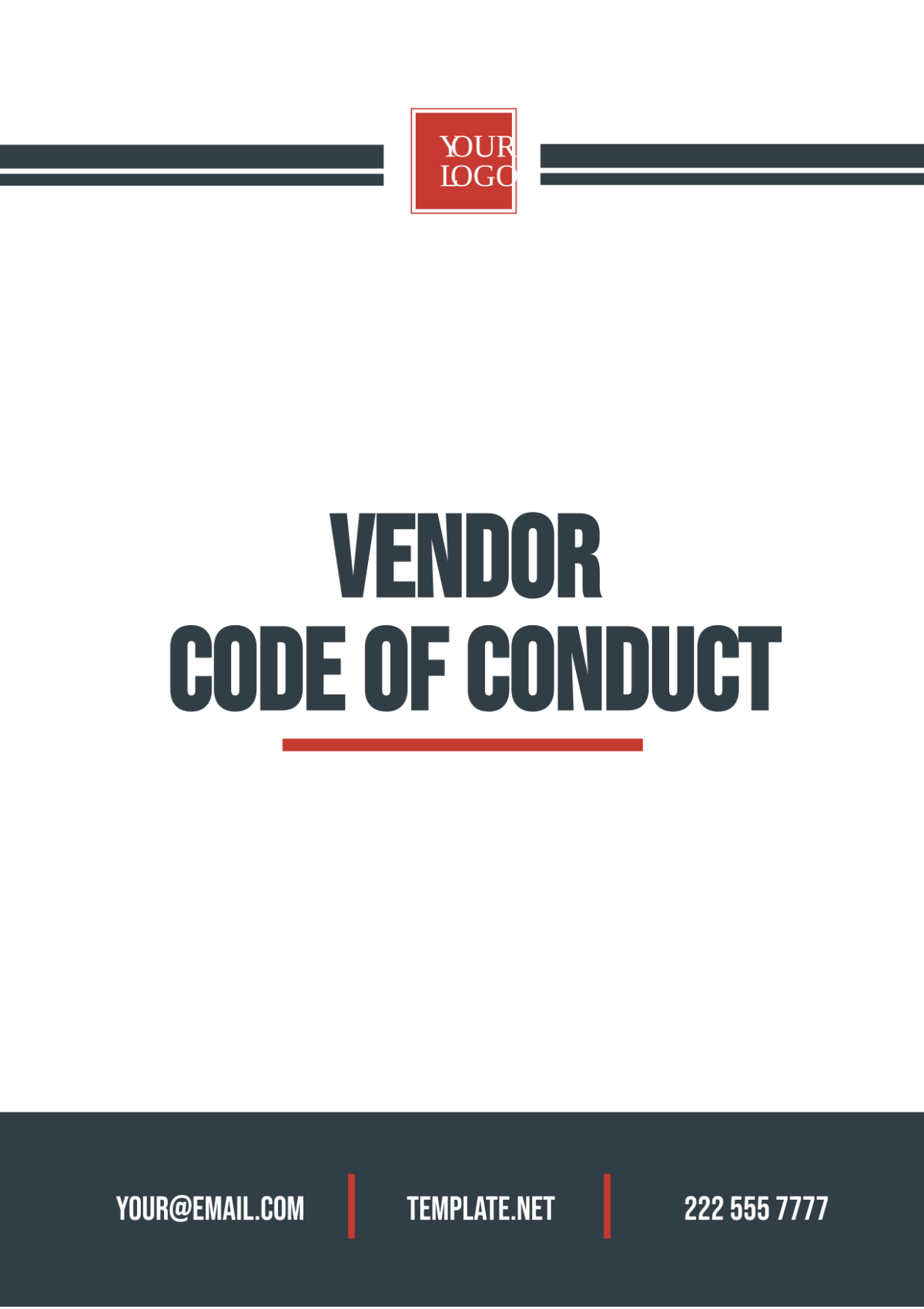 Free Vendor Code of Conduct Template - Edit Online & Download ...