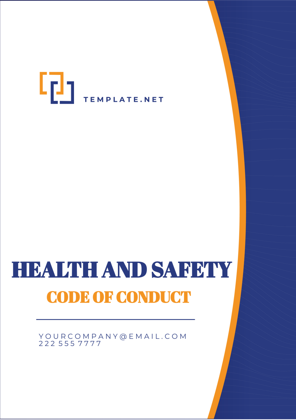 Free Health and Safety Code of Conduct Template