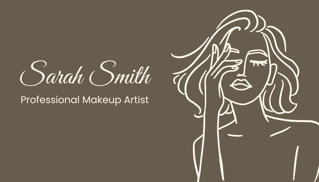 Free Makeup Artist Business Card Template