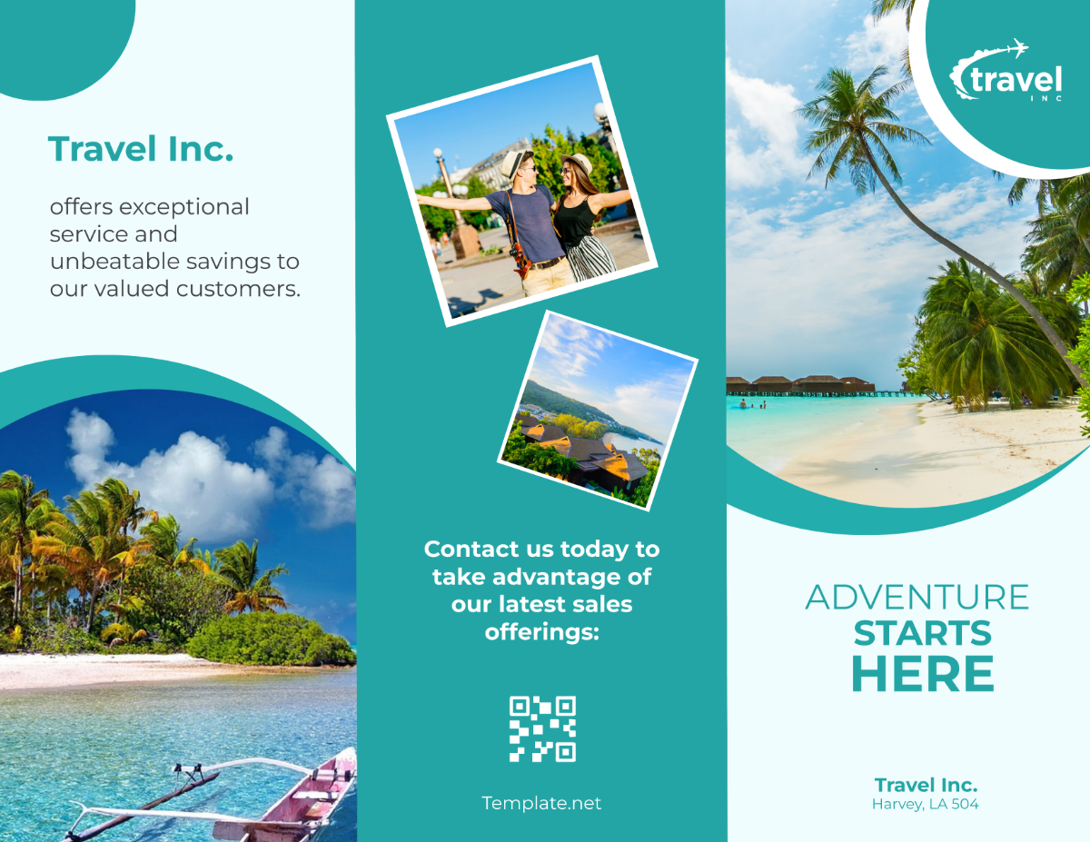 Free Travel Agency Sales Brochure Template