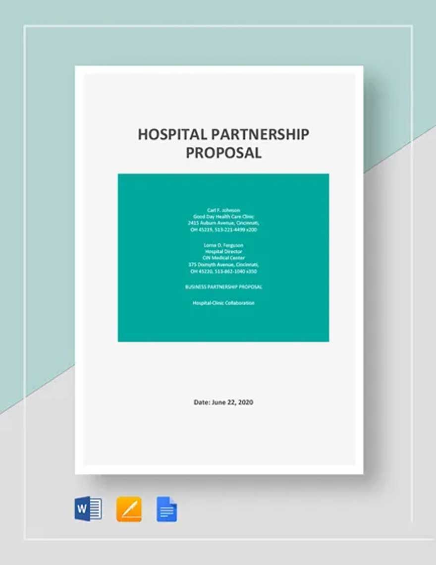 Hospital Partnership Proposal Template