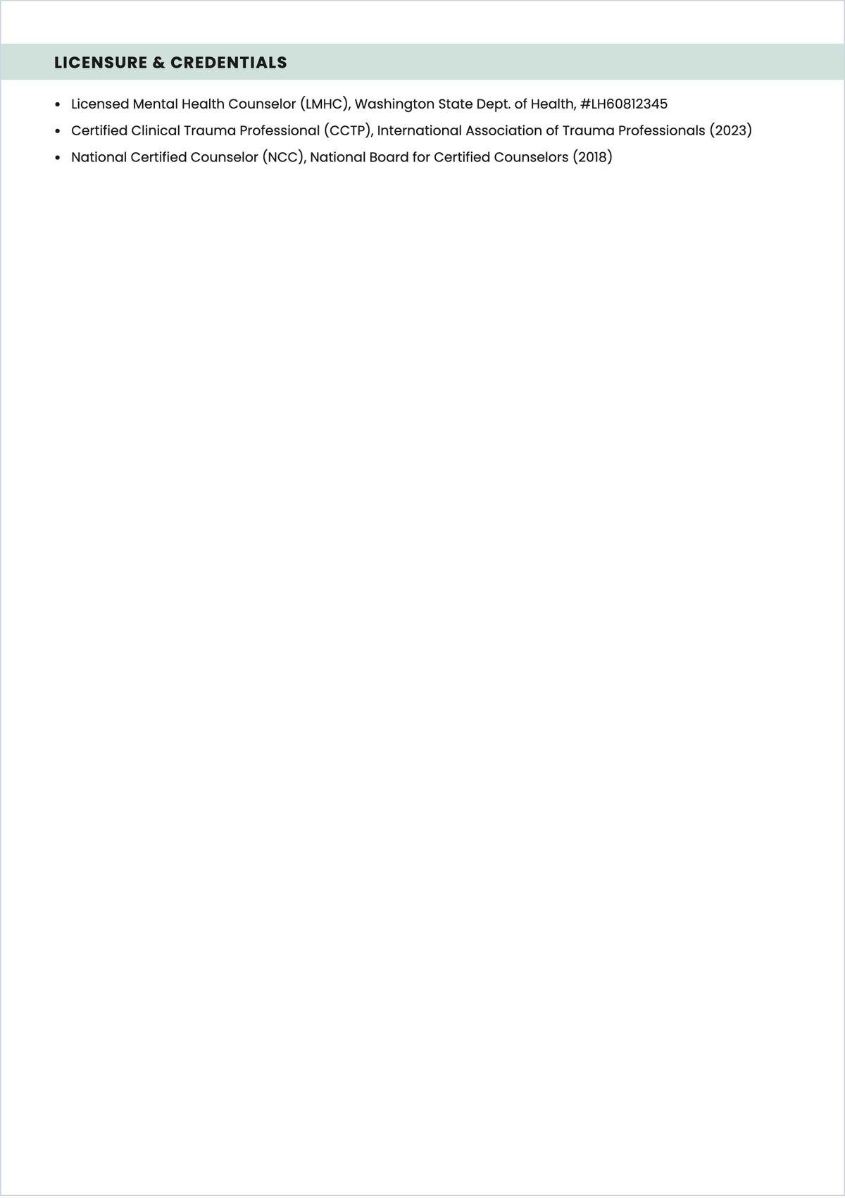 Free CV Counselor ATS CV Half Cover Page Template, AI CV Builder