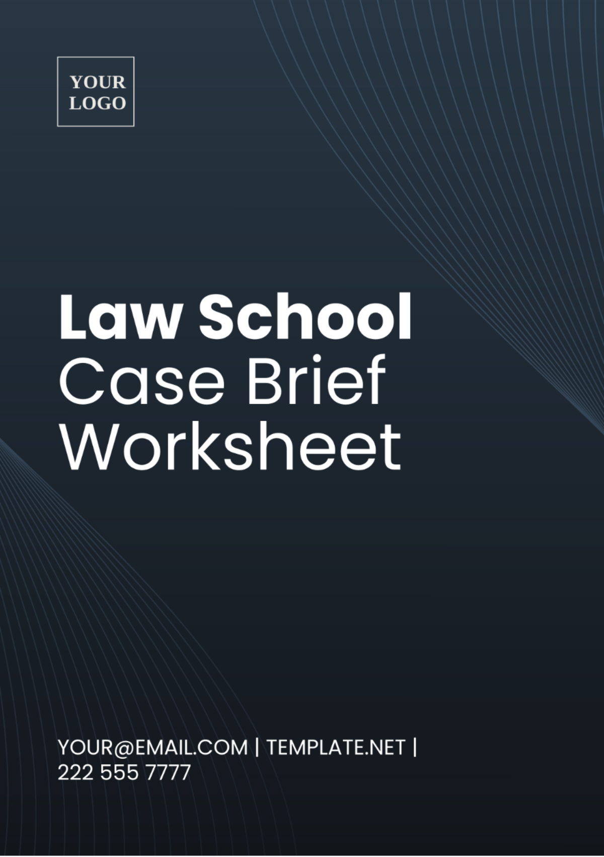 Free Law School Case Brief Worksheet Template