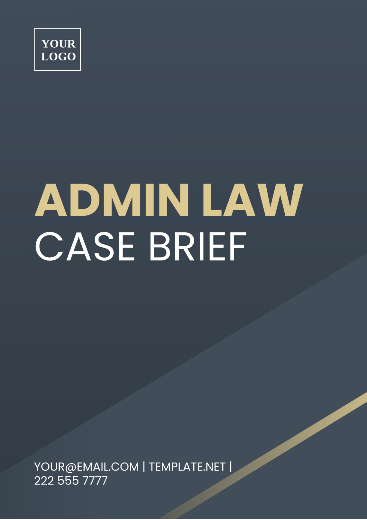 Free Admin Law Case Brief Template