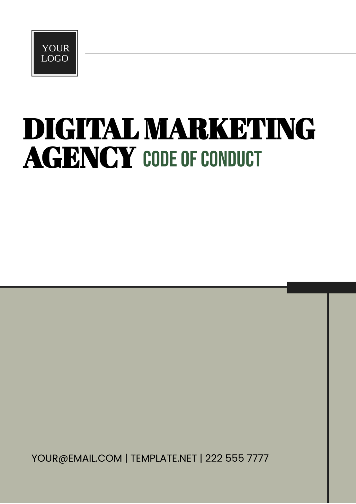 Digital Marketing Agency Code of Conduct Template