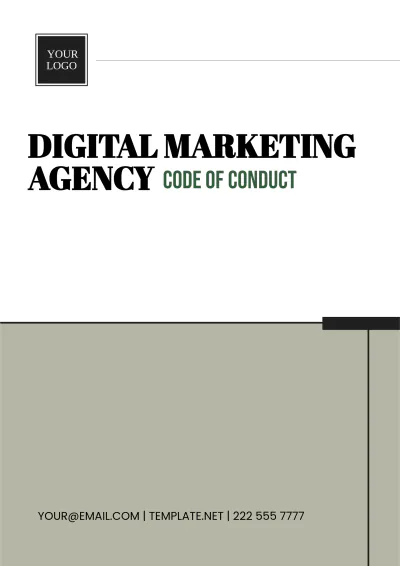 Free Digital Marketing Agency Code of Conduct Template to Edit Online