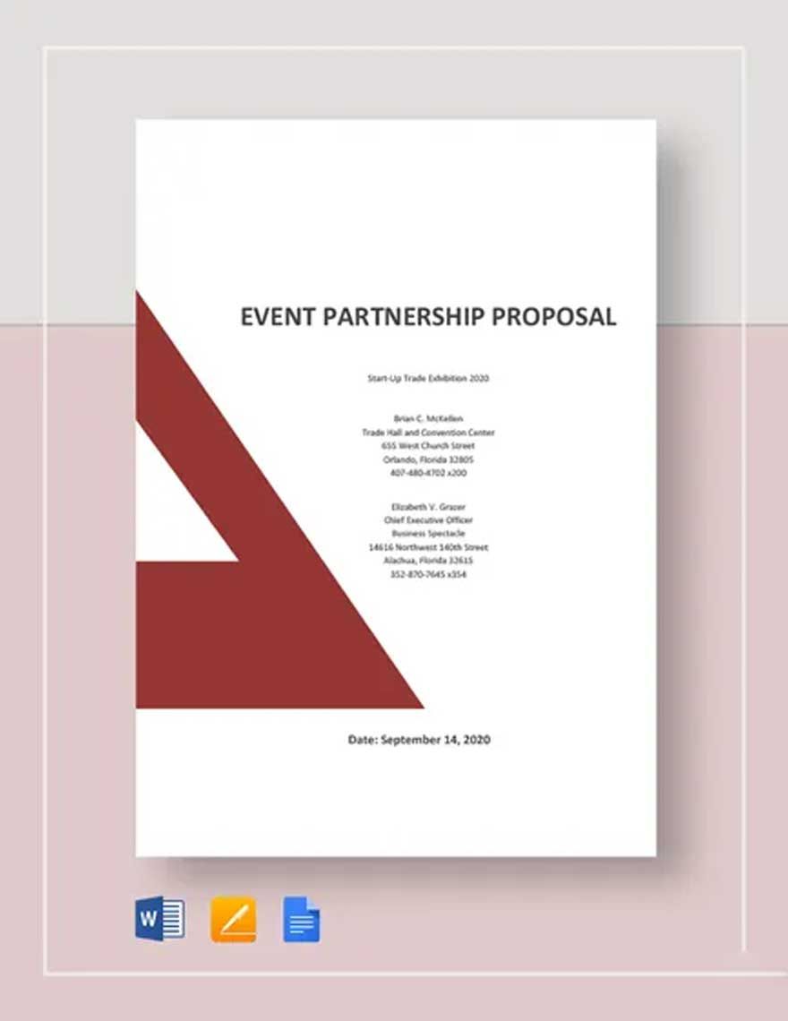 Event Partnership Proposal Template