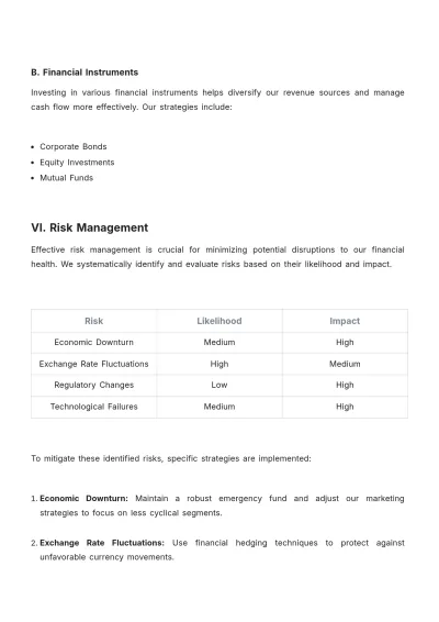 Free Travel Agency Financial Strategy Template to Edit Online
