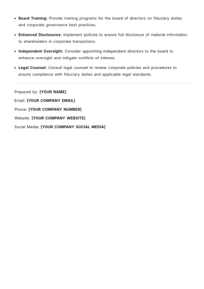 Free Corporate Law Case Brief Template to Edit Online