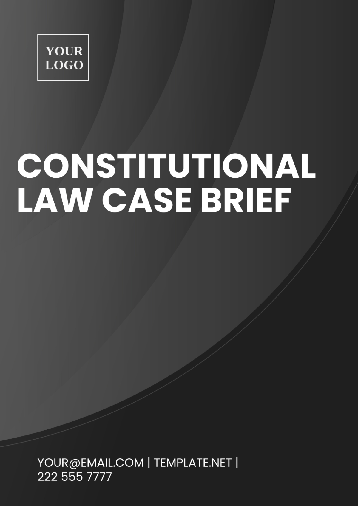 Free Constitutional Law Case Brief Template