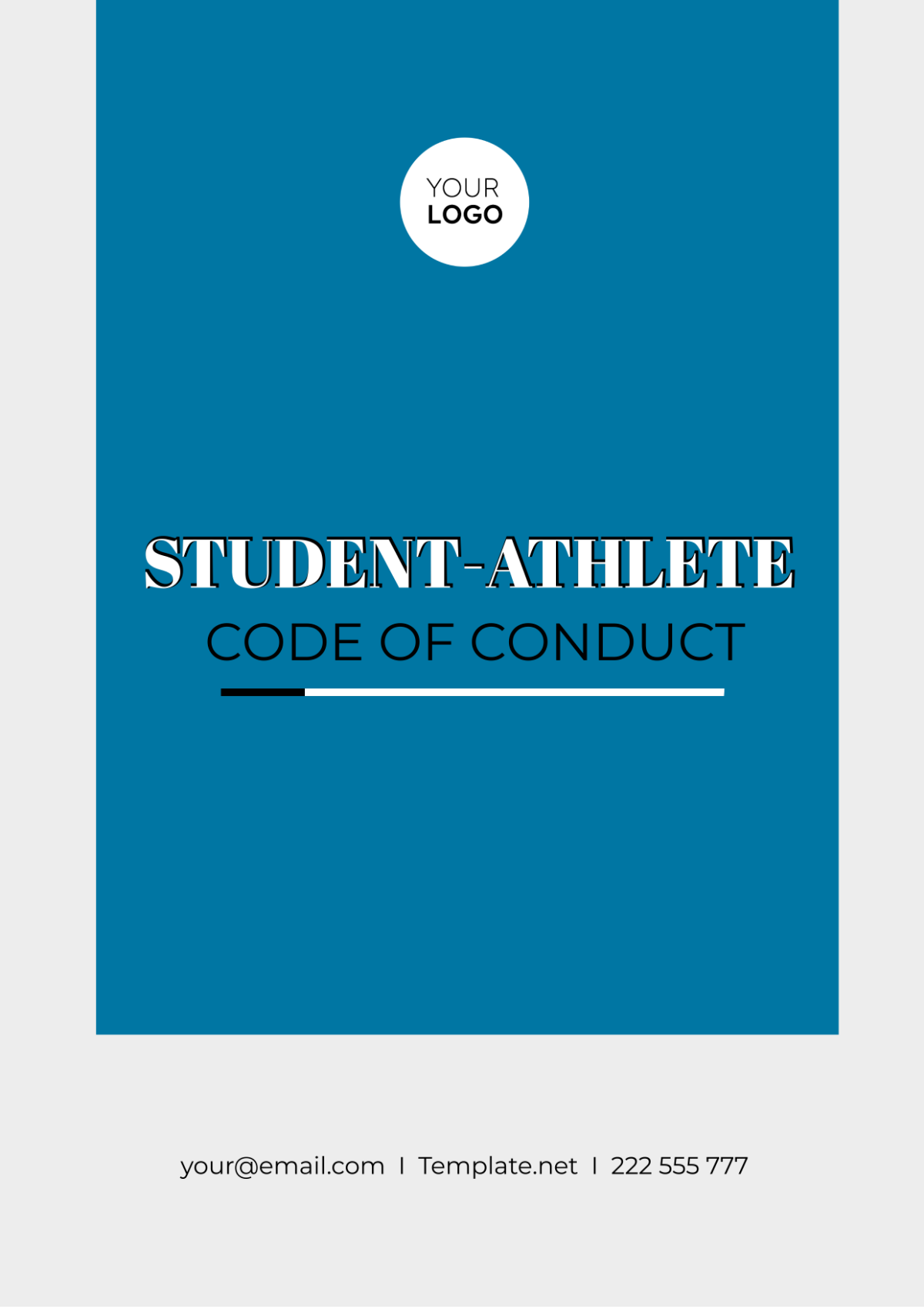 Free Student-Athlete Code of Conduct Template