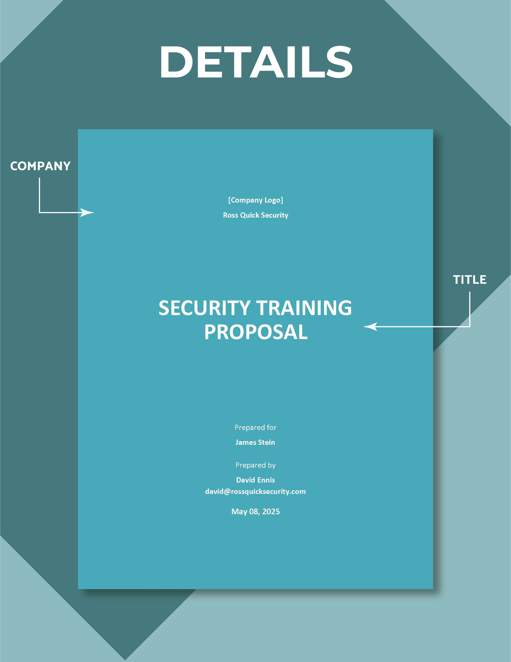 Security Training Proposal Template