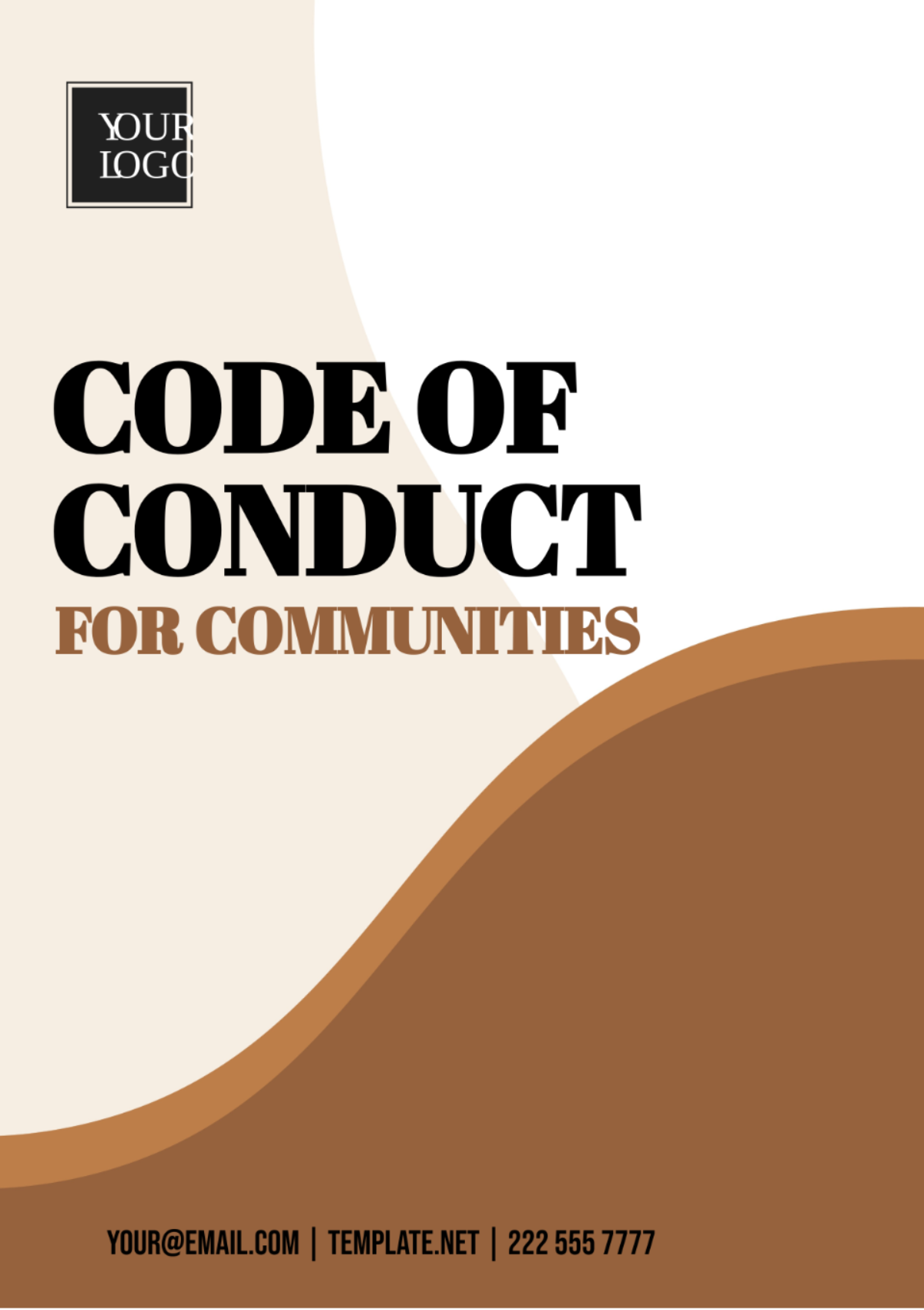 Code of Conduct for Communities Template