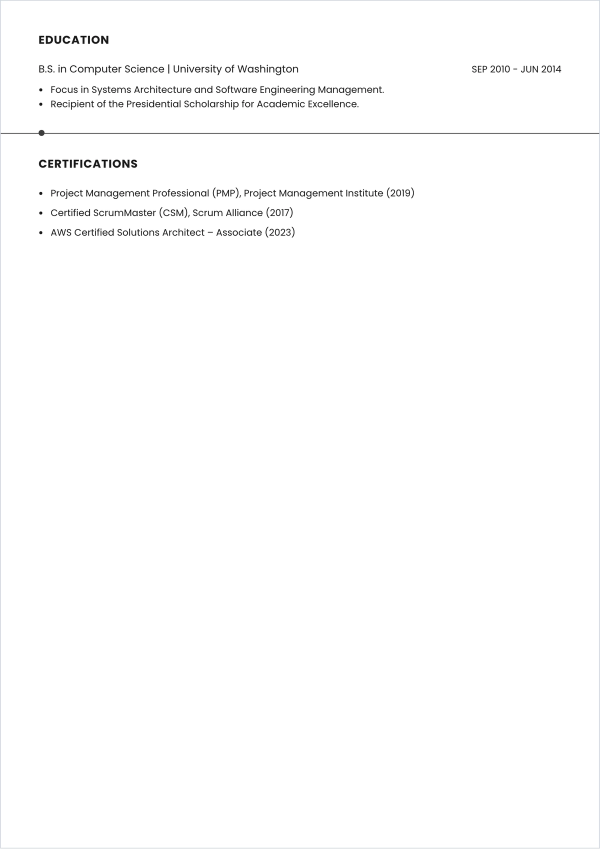 Free CV Modern ATS CV Template, AI CV Builder