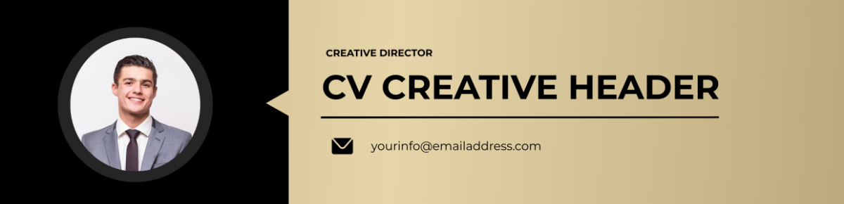 CV Creative Header Template - Edit Online & Download