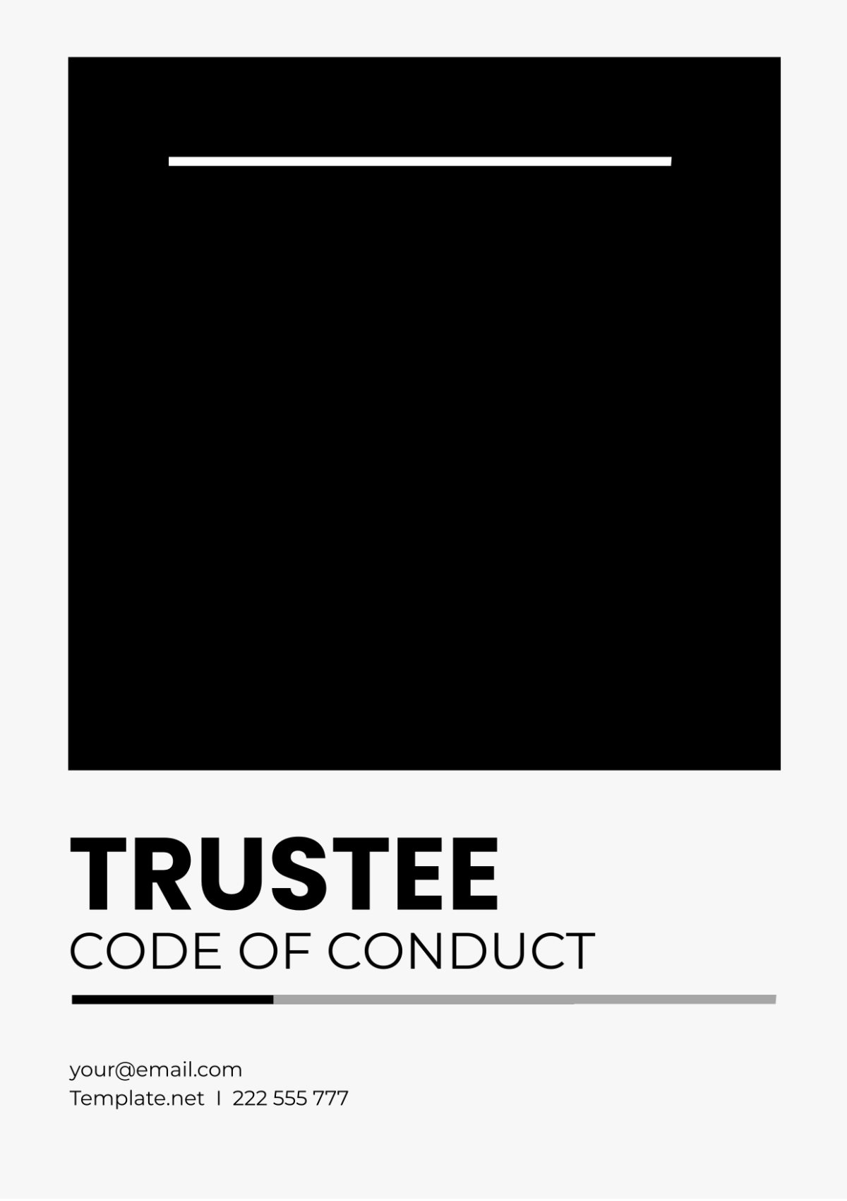 Trustee Code of Conduct Template - Edit Online & Download Example ...