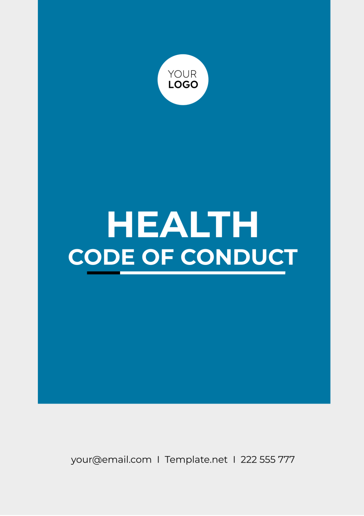 Health Code of Conduct Template - Edit Online & Download