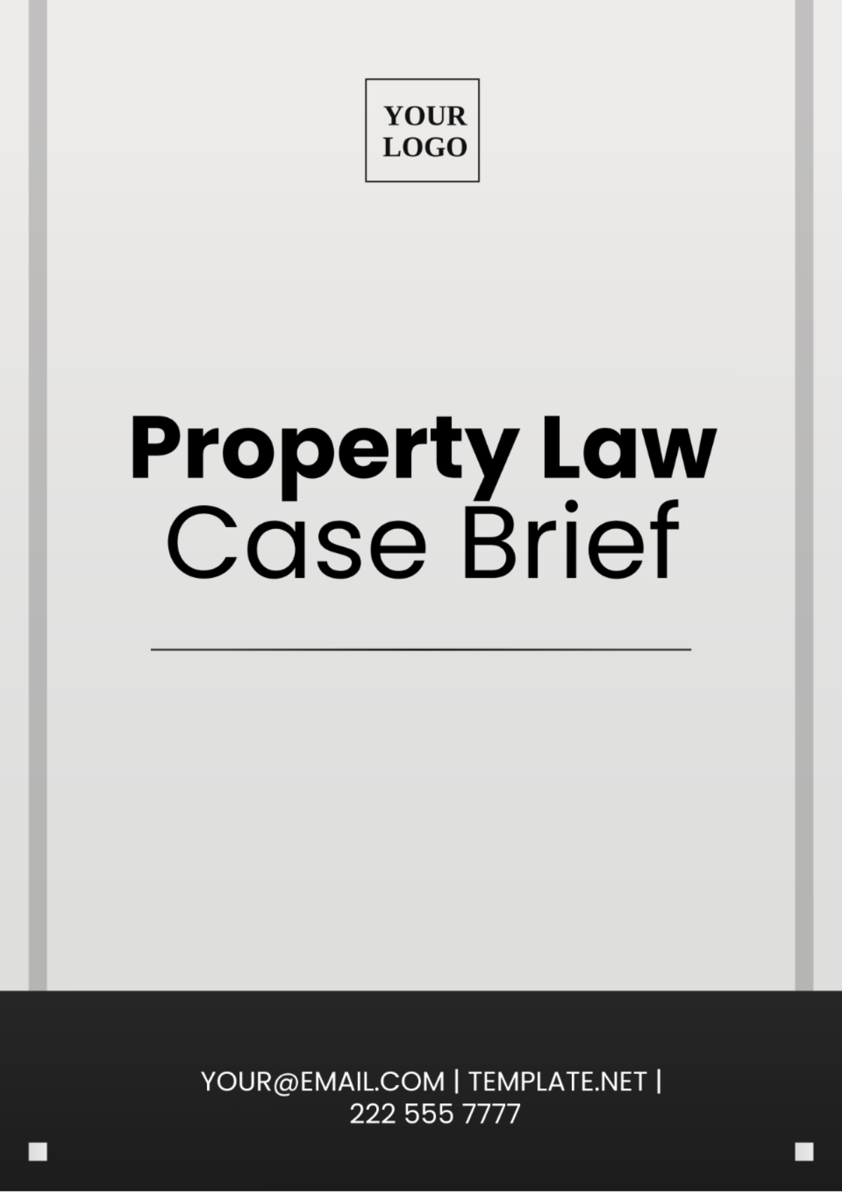 Free Property Law Case Brief Template