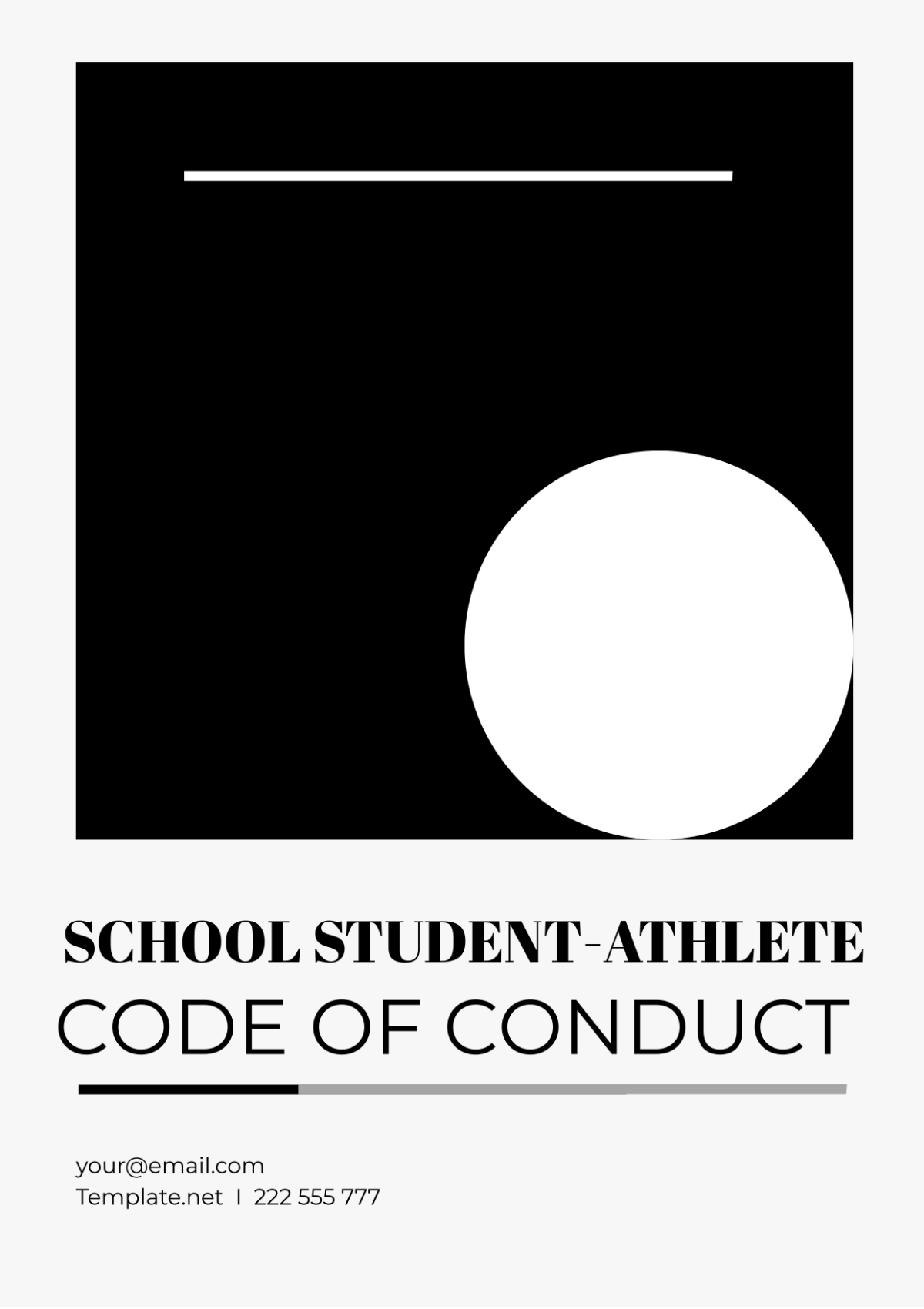 School Student-Athlete Code of Conduct Template - Edit Online & Download